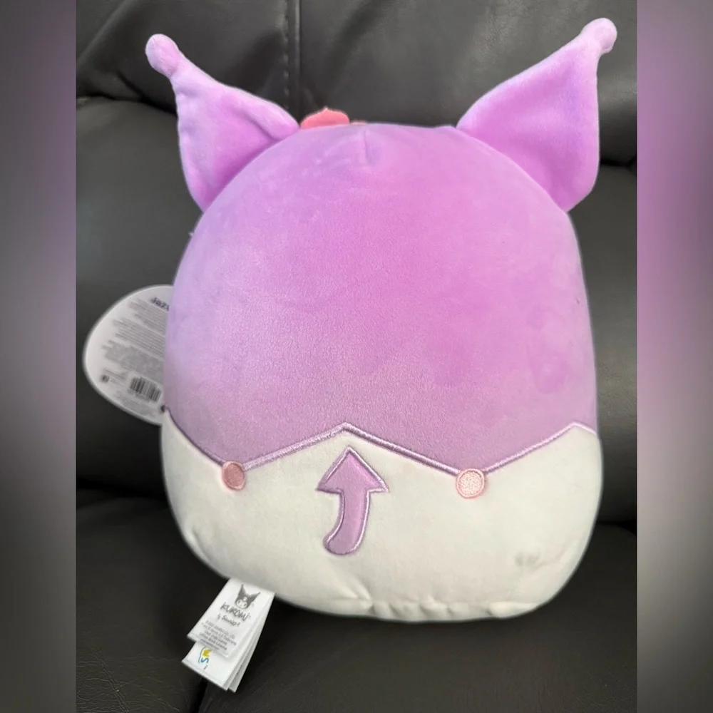 Kuromi By Sanrio Squishmallow Plush Toy, NWT, Purple and White Plush. 8”. - Picture 2 of 7
